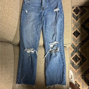 Abercrombie & Fitch Blue Straight Leg Jeans